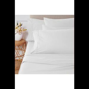Emryn House Peached Cotton 100% Cotton 6-pc Sheet Set White